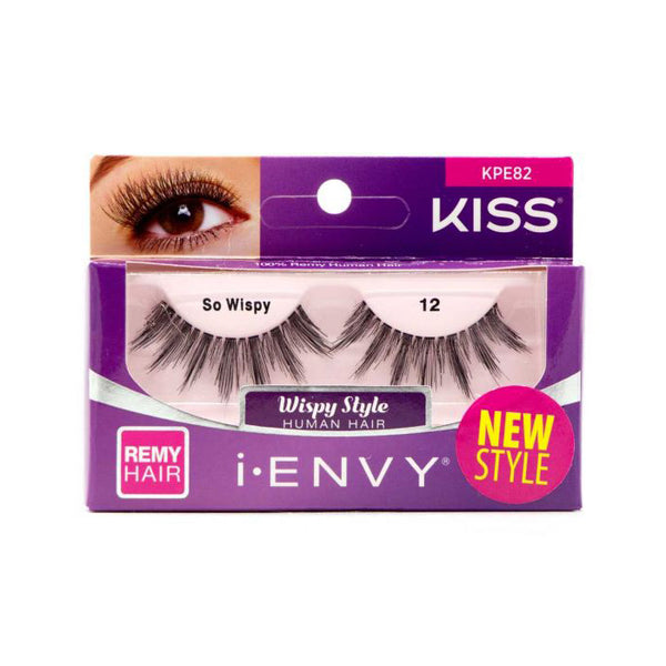 Kiss I Envy Premium So Wispy 12 Eyelashes - KPE82