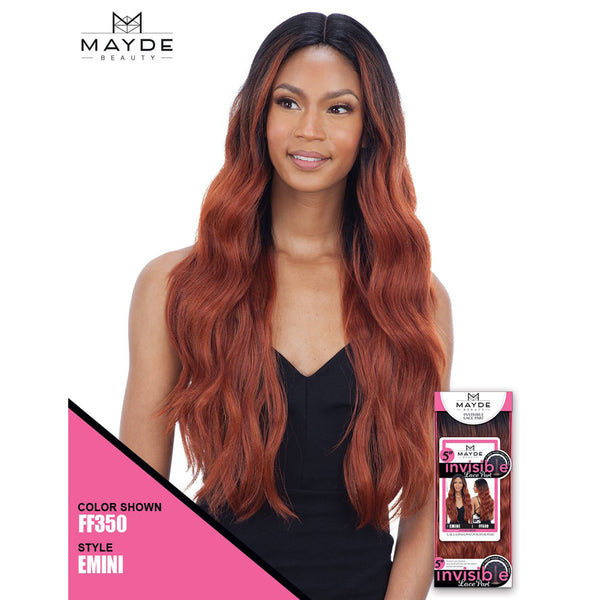 Mayde Beauty Emini 5" Invisible Synthetic Hair Lace Part Wig