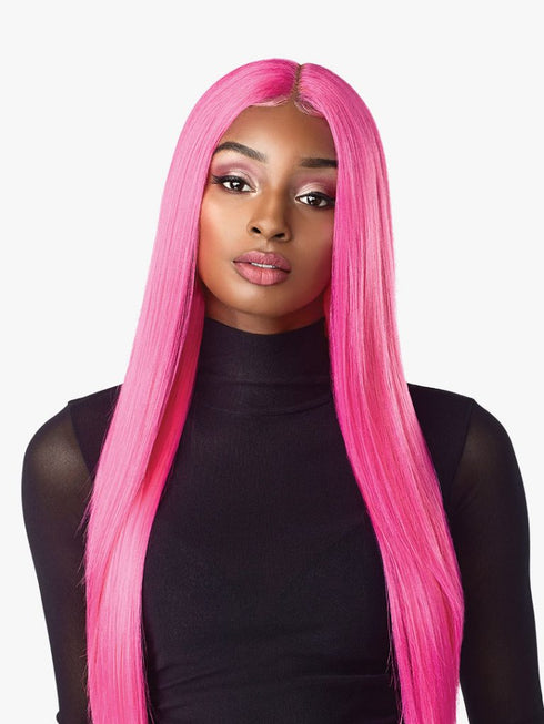 SENSATIONNEL SYNTHETIC HAIR EMPRESS LACE FRONT WIG EAR TO EAR SHEAR MUSE-LACHAN