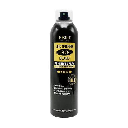Ebin New York Wonder Bond Black Extreme Firm Supreme, 14.2oz