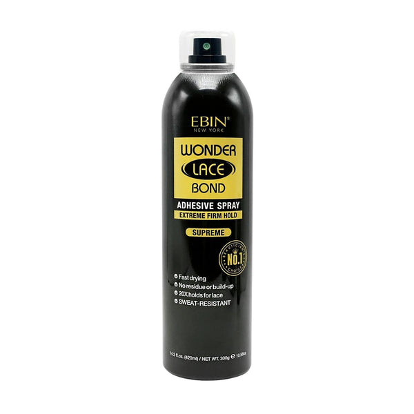 Ebin New York Wonder Bond Black Extreme Firm Supreme, 14.2oz