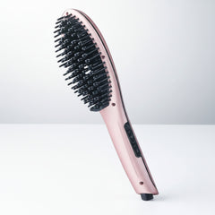 Kiss Gold Edition LED Display Ceramic Plate Bristle Straightening Brush